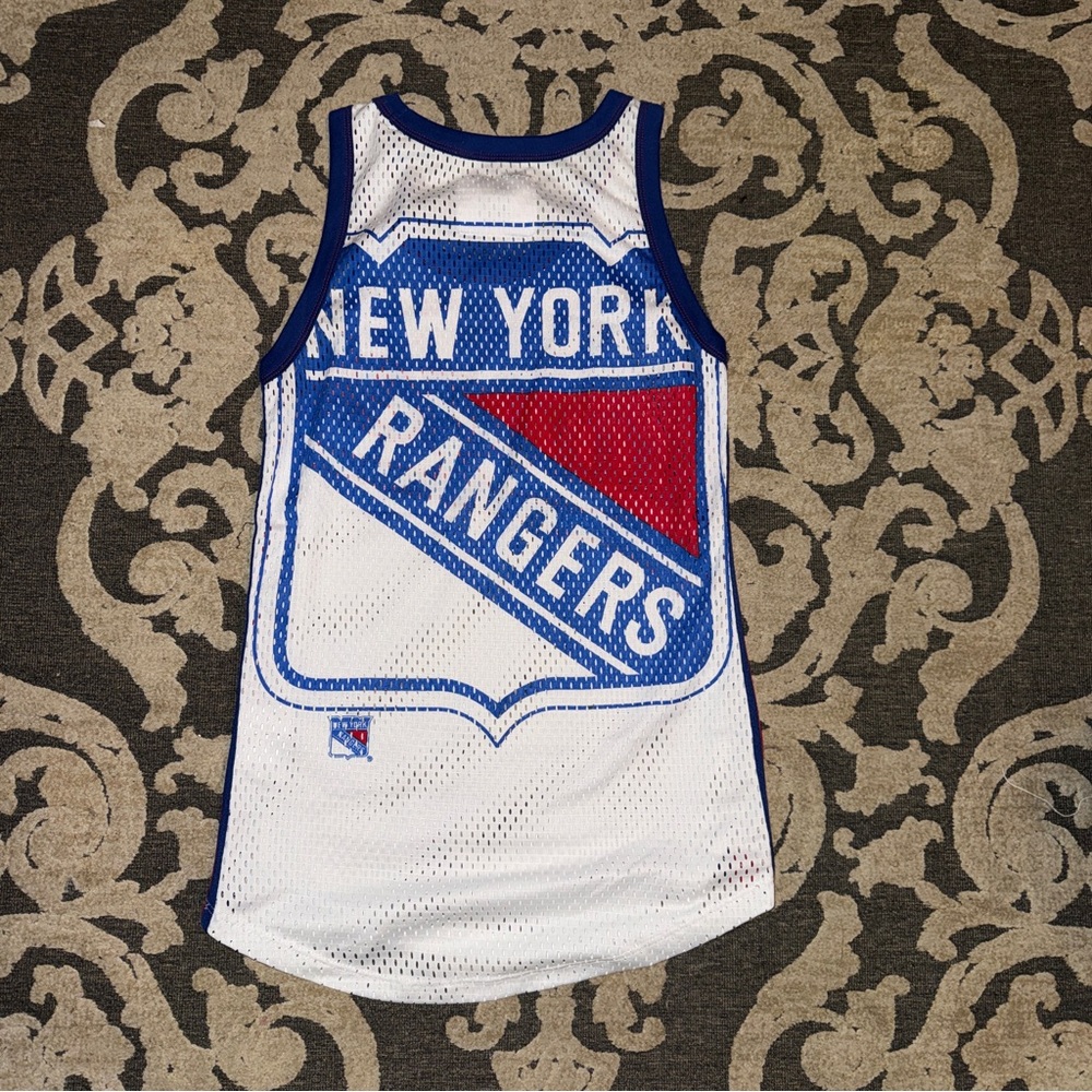 NHL Rangers White and Blue Tank Top - Picture 3 of 4